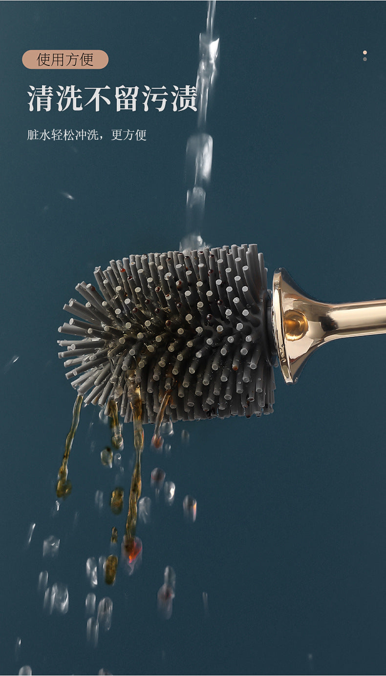 Silicone Toilet Brush for Home Use, Wall-Mounted Toilet Brush for Cleaning Toilets, Tpr Toilet Brush Wholesale Cleaning